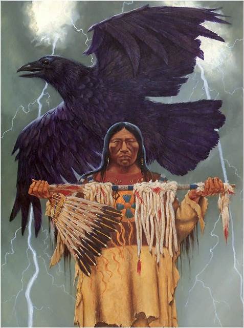 Blackfeet Thunder Pipe by Richard Hook