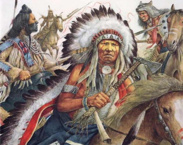 Stereotypical image of Prairie Indians